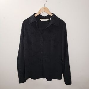 Penmans Stretch Black Button Down Shirt Size L